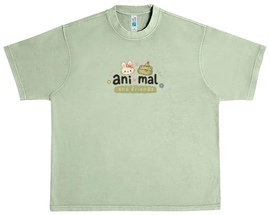 froggy matcha tee, front
